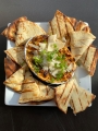 Low Country Dip with Naan Bread at Fat Chad's Brewing.